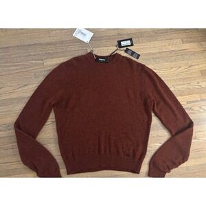 DSQUARED2 mens lightweight wool sweater Holiday red xxl NWT